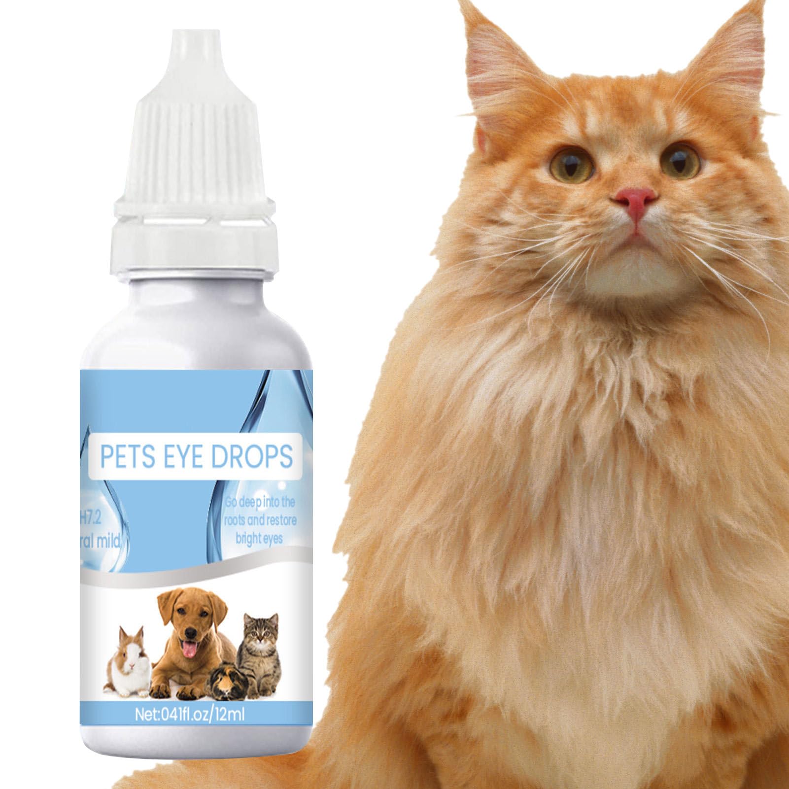 Eaglehg Pet Eye Drops | Eye Rinse Cleaner And Pet Eye Wash - Effective And Gentle Tear Stain Remover Eye Drops Soothe Eye Irritations For Dogs Cats And Pets