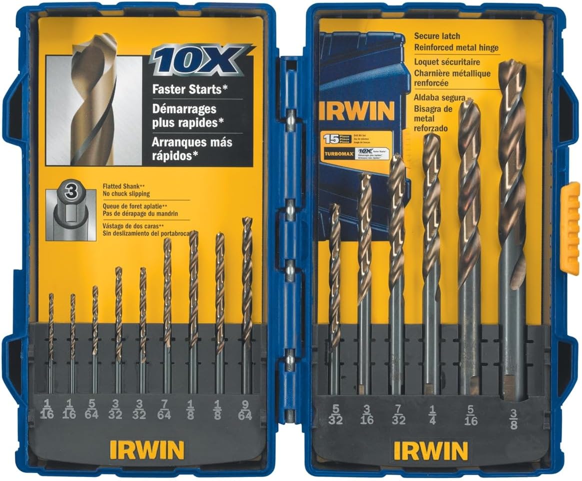 Irwin Drill Bit 15P Turbo Point Set