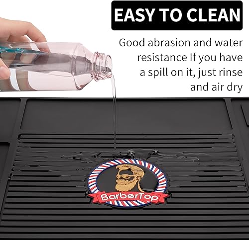 Miniatura 6 de Tapete organizador de herramientas de peluquería tapete de cortadora tapete magnético flexible y antideslizante almohadilla de estación de tira