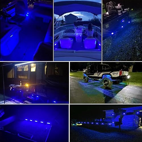 Miniatura 10 de NBWDY 8 luces LED verdes de marcador lateral para camión, remolque, luz delantera y trasera, indicadores de holgura trasera, luces de marcha de