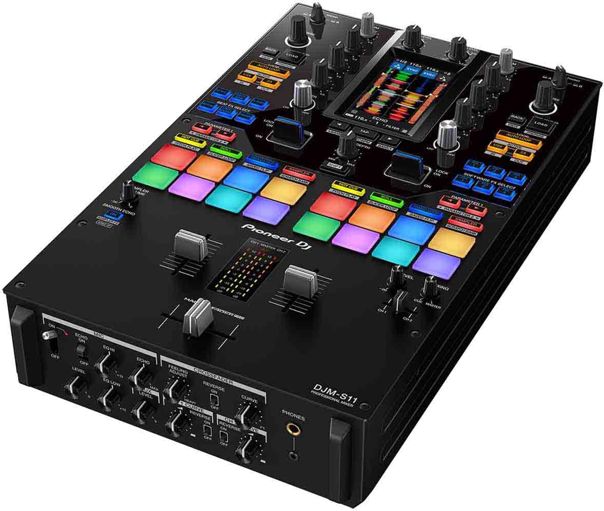 DJM-S11 Professional Scratch Style 2-Channel DJ Mixer for Serato DJ Pro or Rekordbox