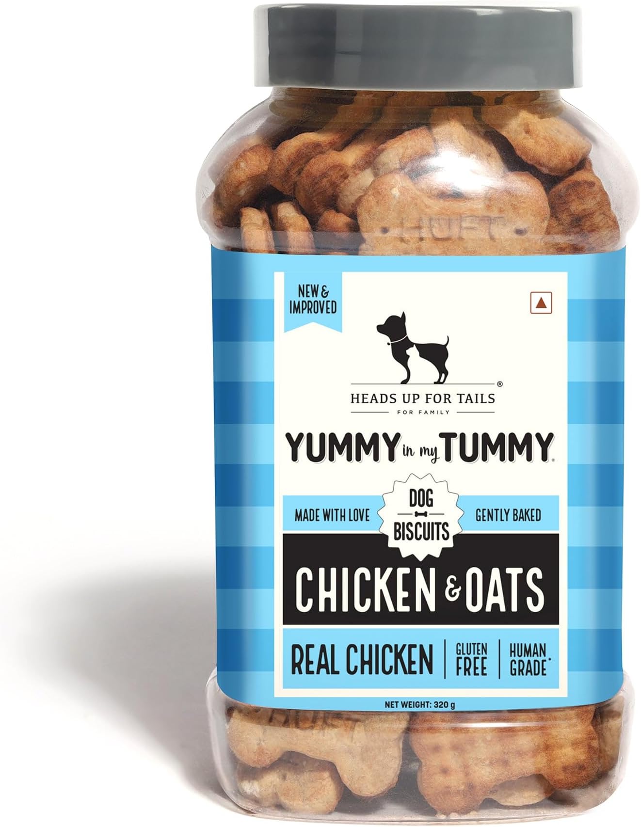 Dog Biscuits Non Veg Treats Cookies Chicken and Oats Biscuits -320 Gram Each - Pack of 2