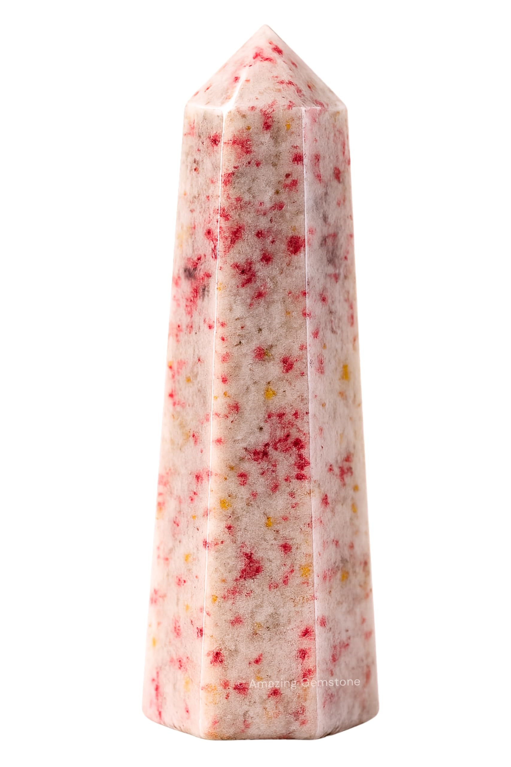 Amazing Gemstone Cinnabarite Crystal Towers - Natural Healing Crystal Point Obelisk for Reiki Healing and Crystal Grid (2" to 3" INCH)