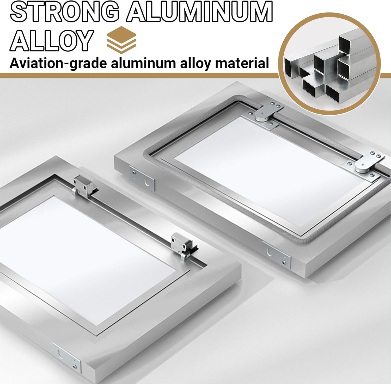Aluminum Drywall Access Panel - Durable Inspection Door for Garage, Attics, Plumbing & Electrical Access - Easy Maintenance & Repair Hatch