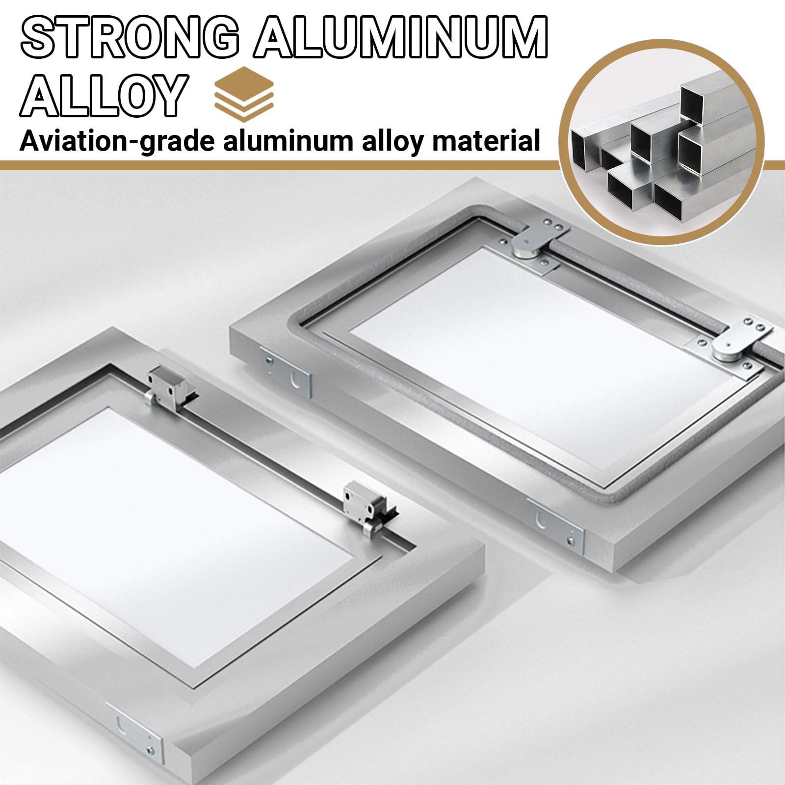 Pannello di accesso per cartongesso, Porta di ispezione in alluminio, Portello per garage per riscaldamento, elettrico, accesso idraulico