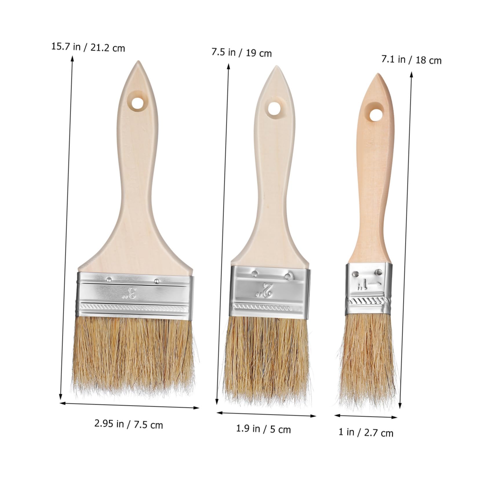 jojofuny 48 Piezas Cepillo De Parrilla Cepillo De Pintura Pinceles para Paredes Pintura De Muebles De Alimentos De Pastelería para Asar para Pintura Óleo