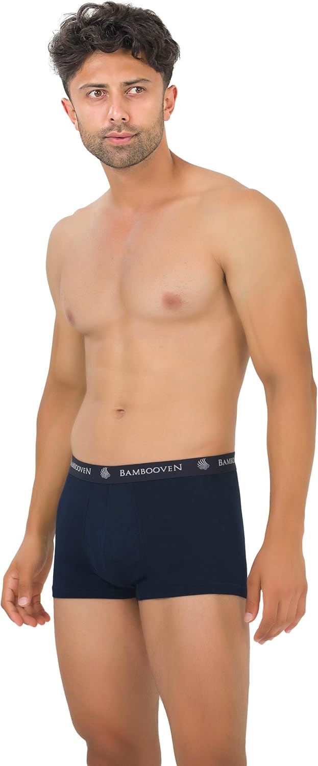 Breathable Trunks - Rayon Made From Bamboo Sweat-Wicking Underwear, Soft Trunks (4 Pack) - Image 4