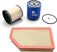 YUANCHINB Diesel 6.6L Duramax Filter Kit: PF26 Oil, TP1015 Fuel, A3248C Air Filters for 2020-2024 Chevy Silverado & GMC Sierra 2500HD/3500HD