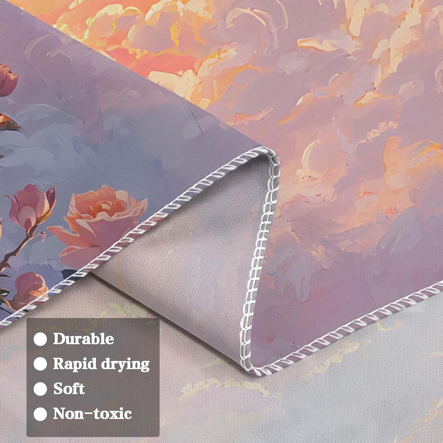 Lifeel Moon Pink Cloud Tapestry, Natural Landscape Romantic Fairy Pastel Rose Tapestries Wall Hanging for Girls Women Bedroom Home Decor, 36x48 inches