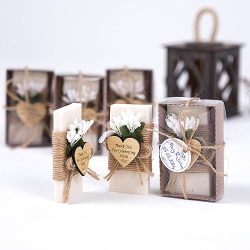 Miniatura 69 de HTF Pack of 5 Wedding Gifts Handmade Lavender Scented Mini Soap, Wedding Favors, Bridesmaid Gifts, Bridal Shower Gifts, Engagement Gifts, Wedding