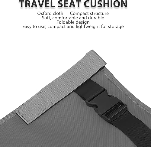 Miniatura 2 de Extensor de asiento de avión para niños, cama plegable portátil de tela Oxford para avión con bolsa de almacenamiento, artículos imprescindibles