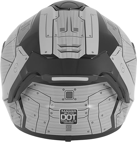 Miniatura 7 de Spark Casco de Motocicleta de Cara Completa para Adultos para Motocicleta de Calle - Cascos de Motocicleta Certificados DOT con Ventilación Avanzada