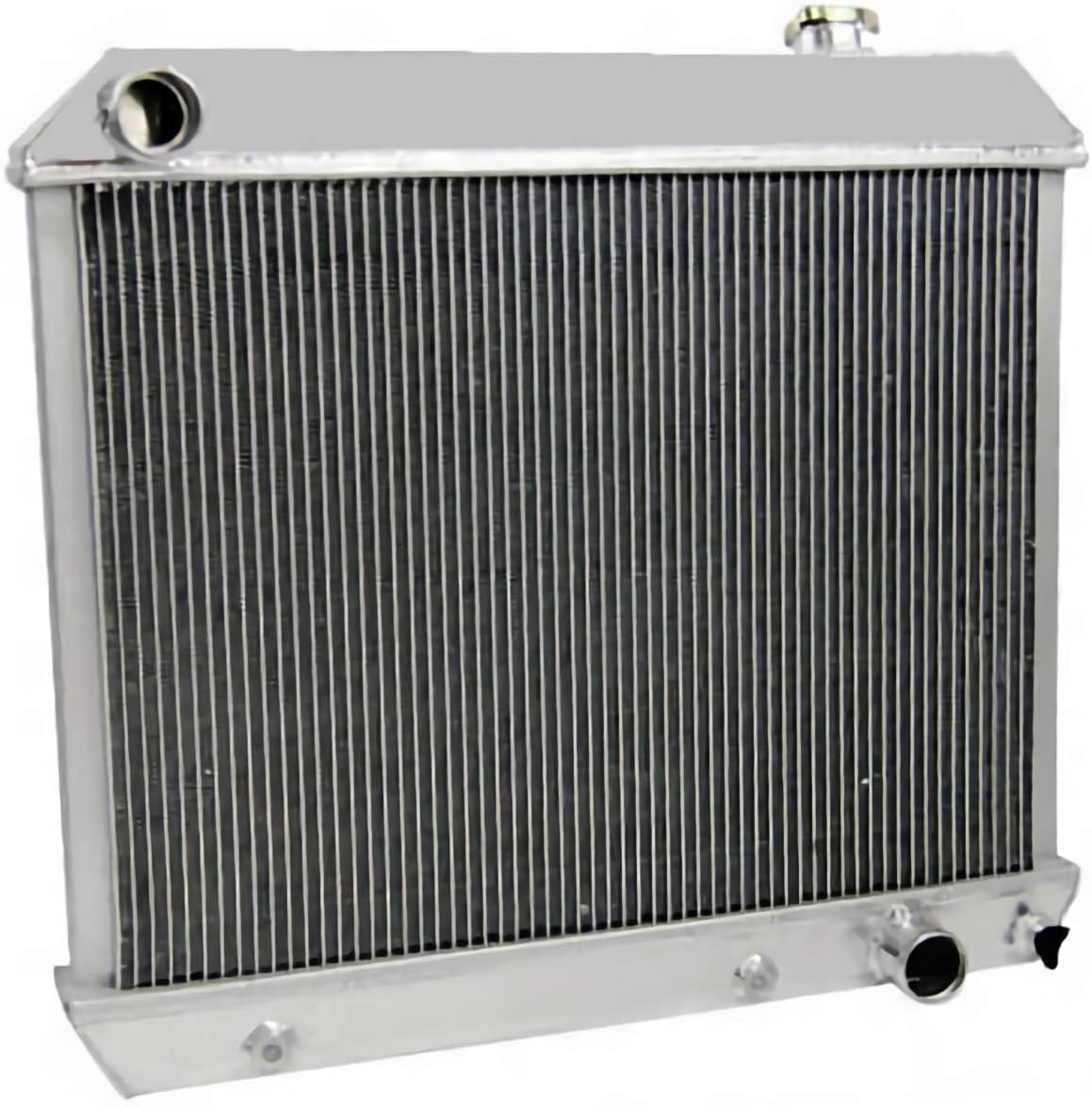 ALLOYWORKS 4 Row Aluminum Radiator For Chevy C/K Series Pickup Trucks 1963-1966, Pontiac Bonneville Catalina Grand Prix 1961-1966, Oldsmobile Cutlass/F85 1964-1966