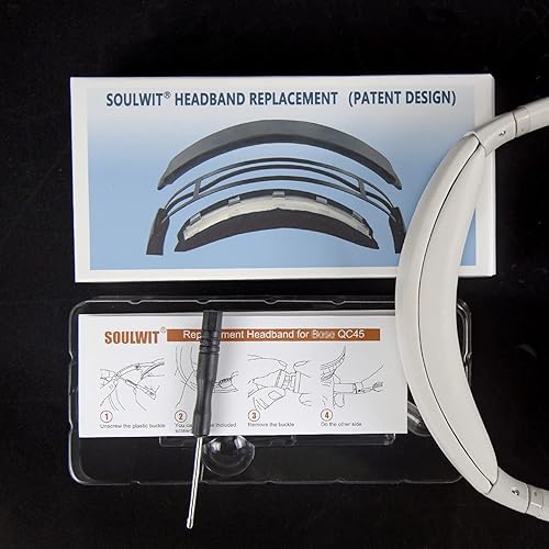 Miniatura 7 de SOULWIT Cubierta de diadema para Bose QuietComfort 45 (QC45)QuietComfort SE (QC SE)Auriculares inalámbricos Quiet Comfort, pieza de reparación de