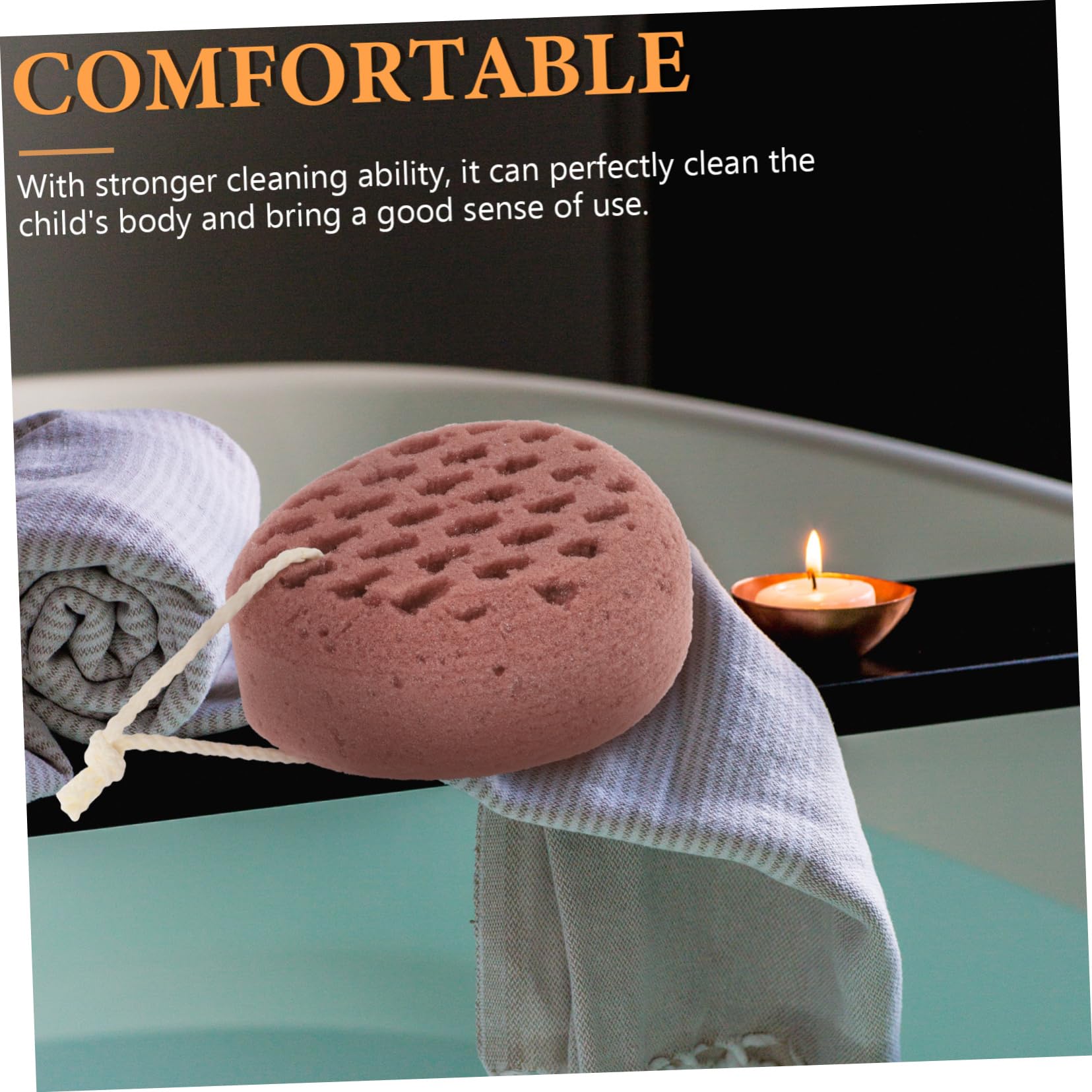 POPETPOP 5pezzi Spugna Da Bagno Morbida e Riutilizzabile Scrub Per Corpo e Schiena Esfoliante Per Massaggio Accessorio Da Carino Perfetta Per Relax e Benessere