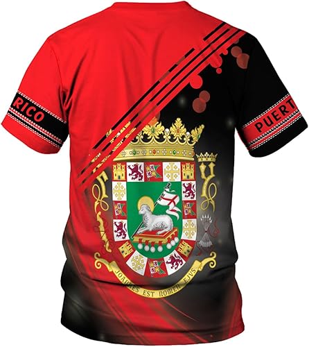 Miniatura 4 de Camisa personalizada con nombre de Puerto Rico, camisas personalizadas para hombres y mujeres, camiseta con la bandera de Puerto Rico 3