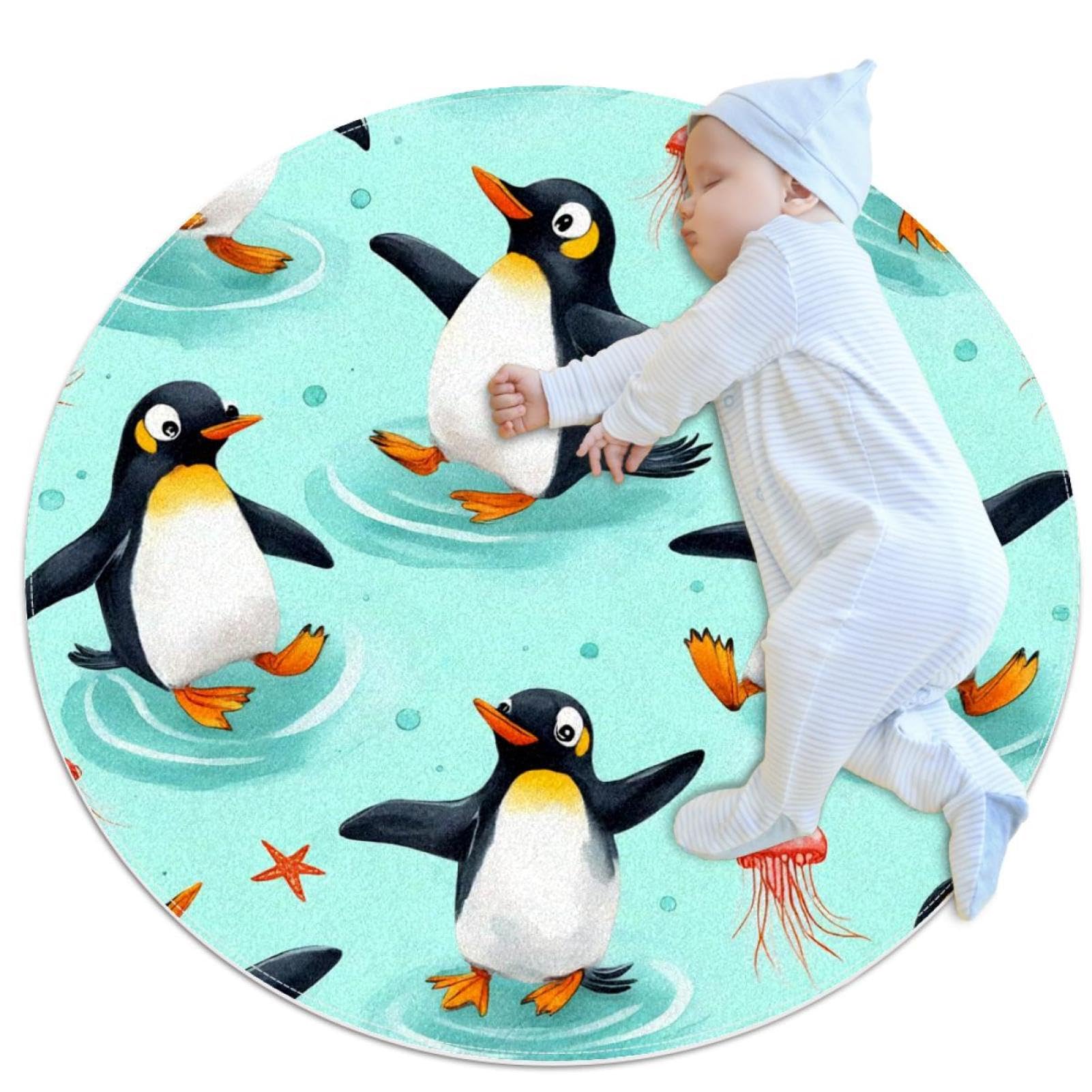 Tapis de sol antidérapant pingouins : protégez vos enfants des chutes dans la salle de bain