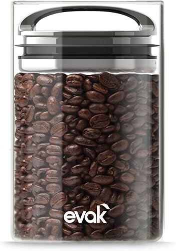 Vista 12 de Prepara Contenedor de almacenamiento de vidrio EVAK con mango de color blanco brillante, compacto, pequeño, S, Negro Gloss Hyle