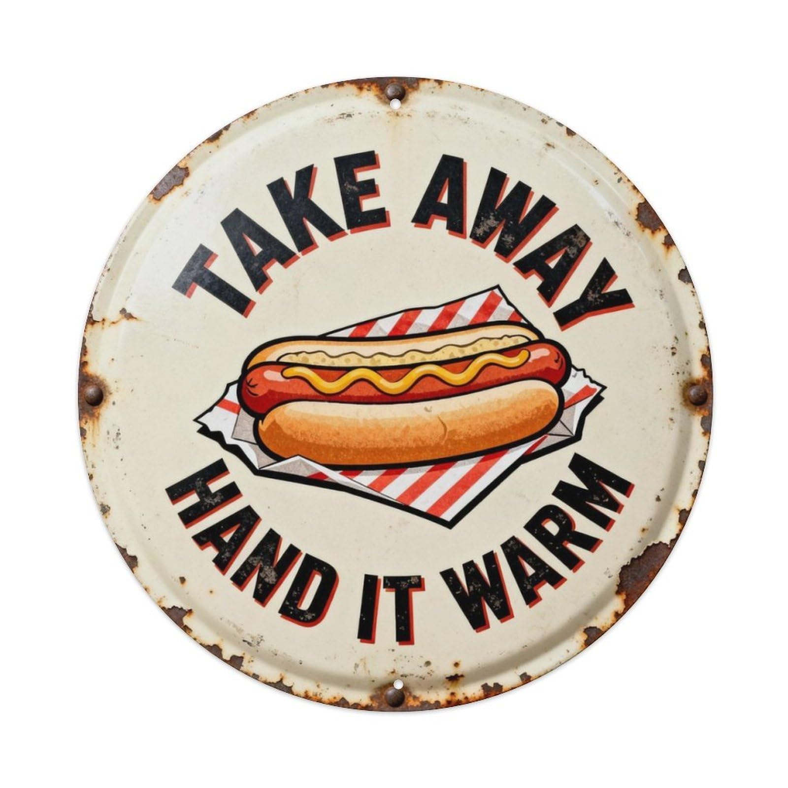 Hand It Warm Metal Tin Sign Plaque