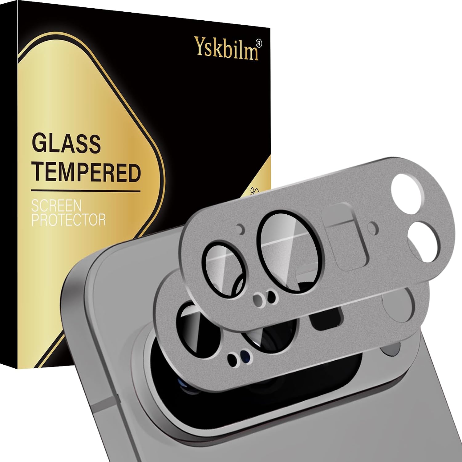 Pack of 2 for Google Pixel 9 Pro Camera Protection 9H Tempered Glass Lens Cover Aluminium Does Not Affect Flash & Night Recording Scratch-Resistant Bubble-Free for Pixel 9 Pro Camera Protection