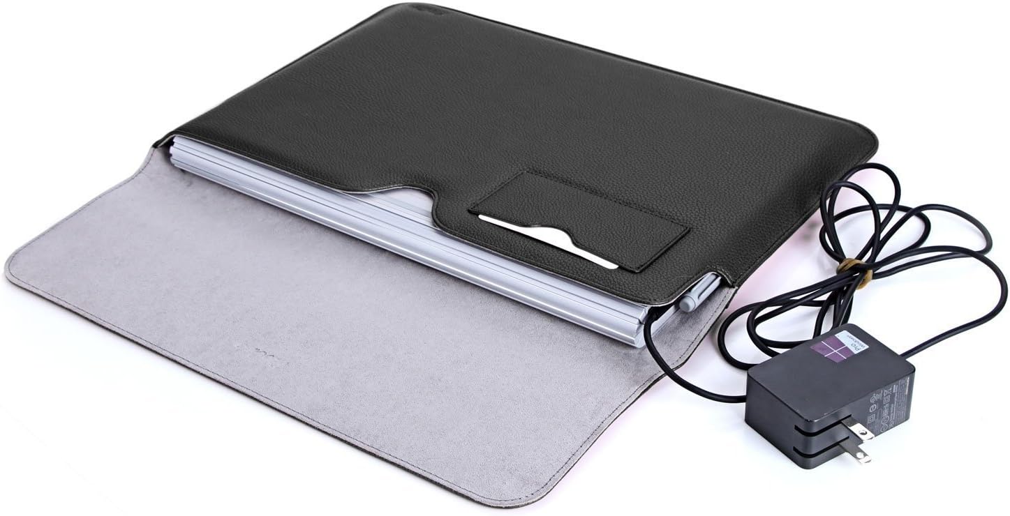 ProCase Surface Laptop 2017 / Surface Book MacBook Pro 13 Case Sleeve, Protective Sleeve Cover for 13" MacBook Pro 2018 2017 2016 / Pro Retina/MacBook Air 13.3" / Surface Book Tablet Laptop -Black