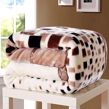 Winter Warm Blanket 200*230cm, Fleece Blanket King Size, 2 Ply-4kg, Soft and Warm, For Autumn, Winter, Bed, Home, Gift 200*230cm, A1