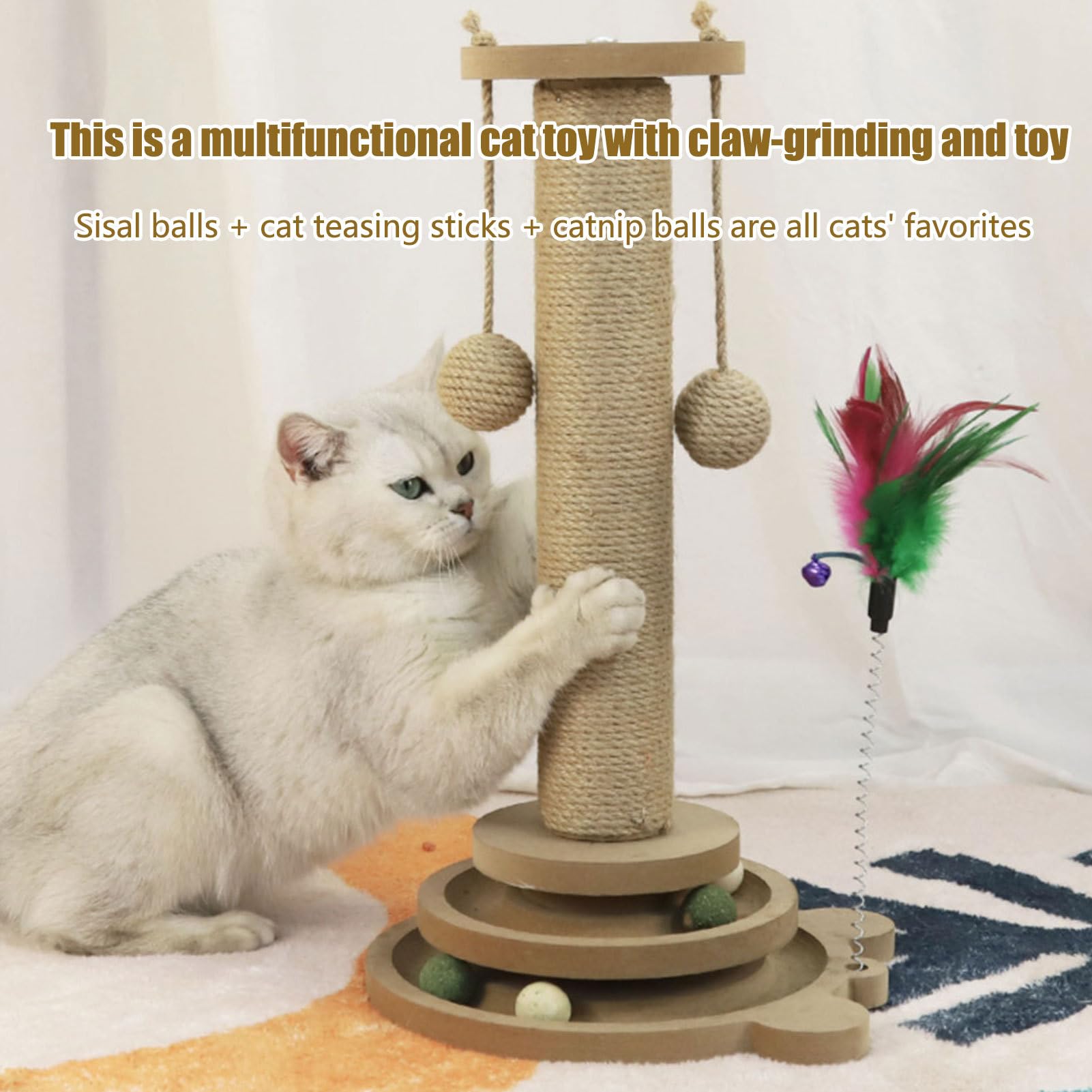 Griffoir pour Chat Circuit À Balle Pour Chat