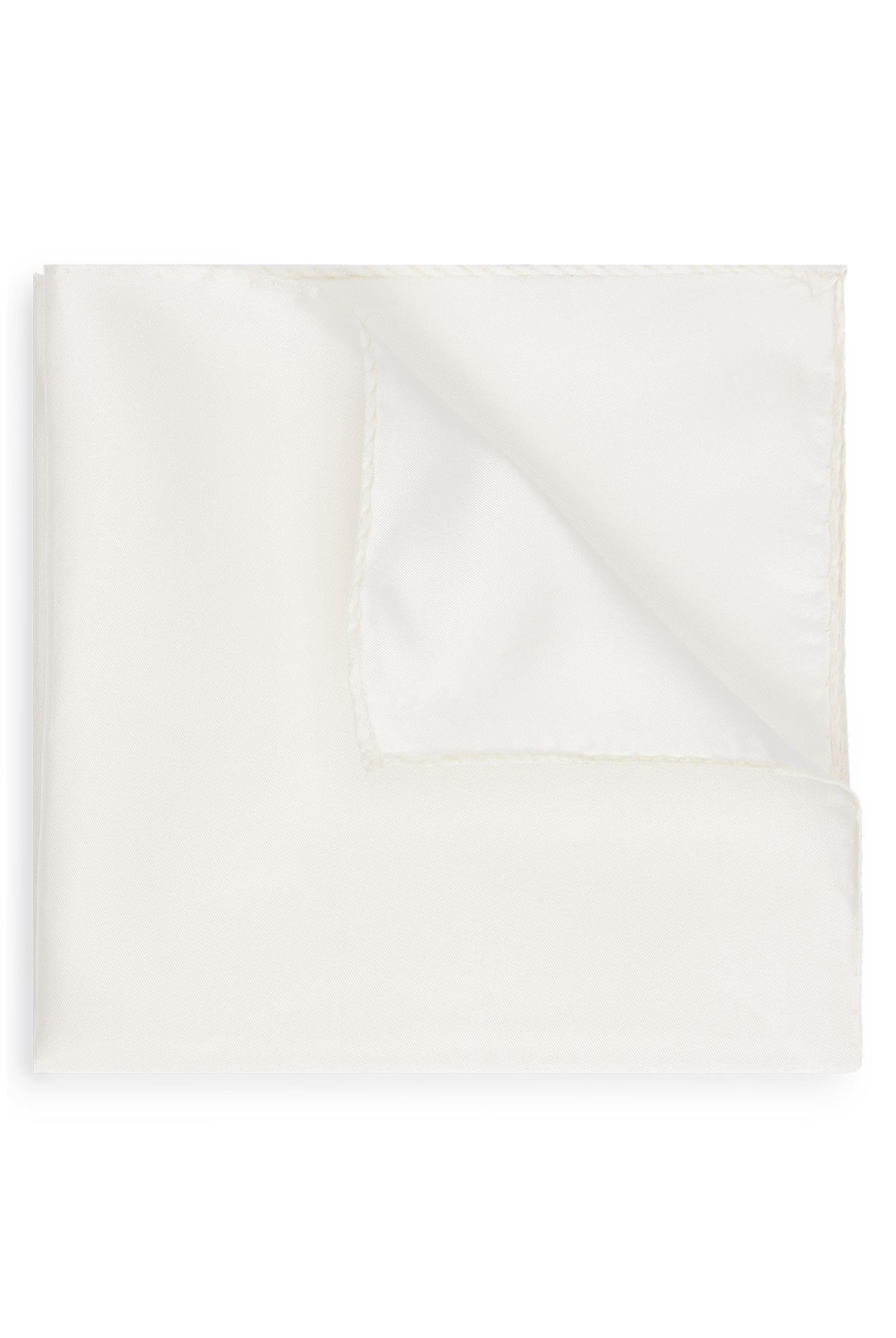 BOSS Herren H-POCKET SQUARE In Italien gefertigtes Einstecktuch aus Seiden-Jacquard Natur101 Stck