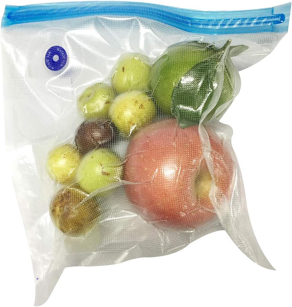 Frisch Vacuum Sealer Always Fresh Seal Vacuum, AS SEEN ON TV Automatic Vacuum Air Sealing for Food Preservation Includes Seal Vacuum, Five Reusable Bags (Only 10 X Reusable Bags 260x280mm)