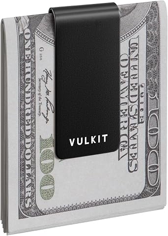 VULKIT Money Clip Stainless Steel Cash Holder EDC Accessories Mens Money Clips