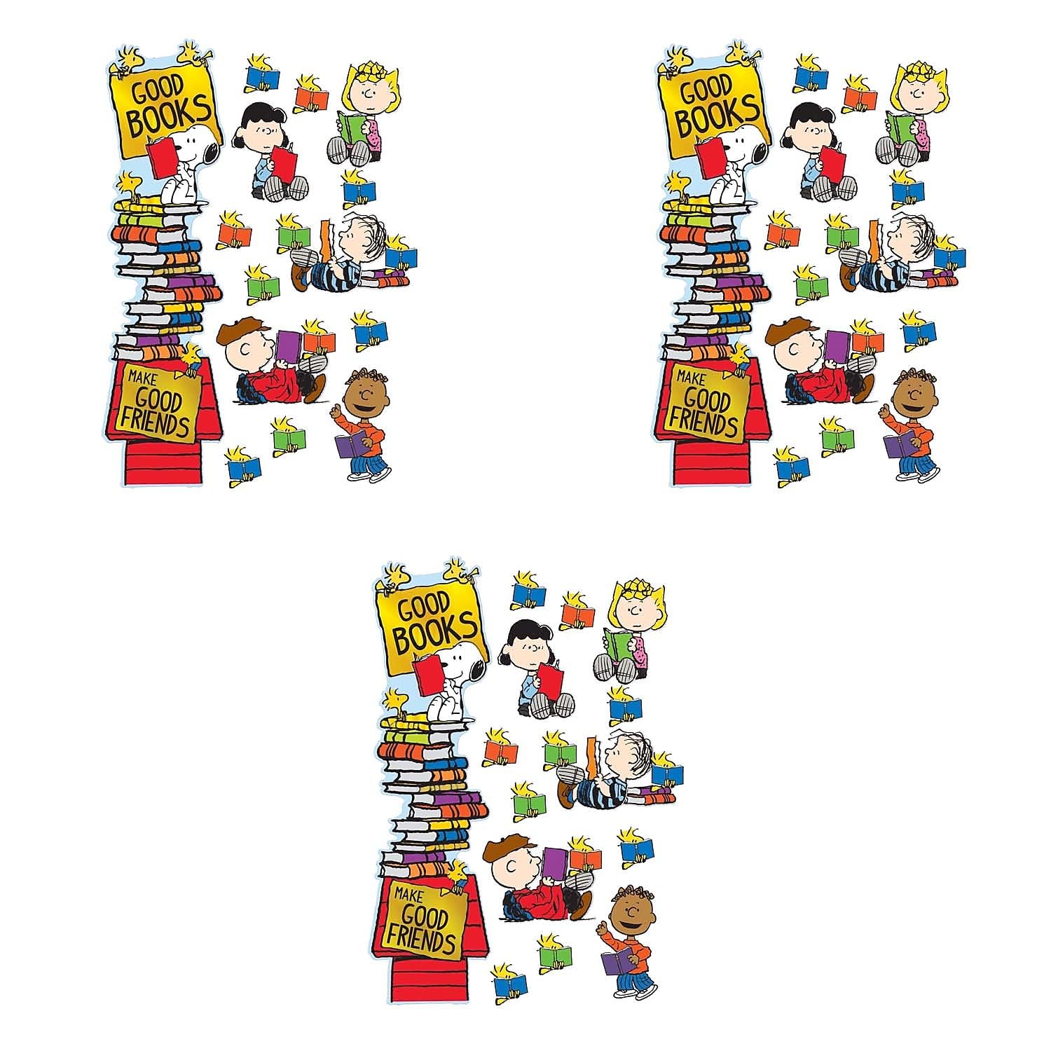 Kit de décoration de porte Peanuts Reading de 32 pièces pour classe