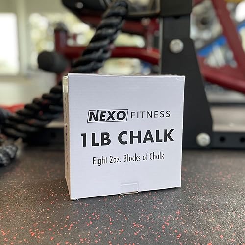 Miniatura 7 de Nexo - Tiza prémium para levantamiento de pesas y ASMR, 1 libra (ocho bloques de 2 onzas), tiza triturable para gimnasio
