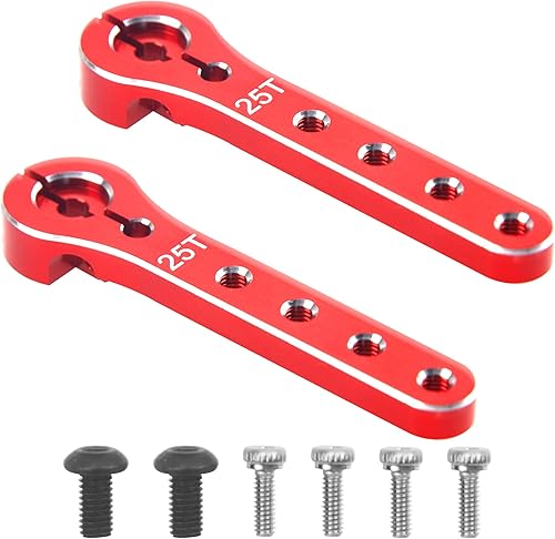 Miniatura 7 de ShareGoo 25T Servo Horn 2.205 in Metal 25 Dientes Extensión Servo Brazo de Dirección Compatible con 30-100CC Balsa Aviones RC Avión Helicóptero