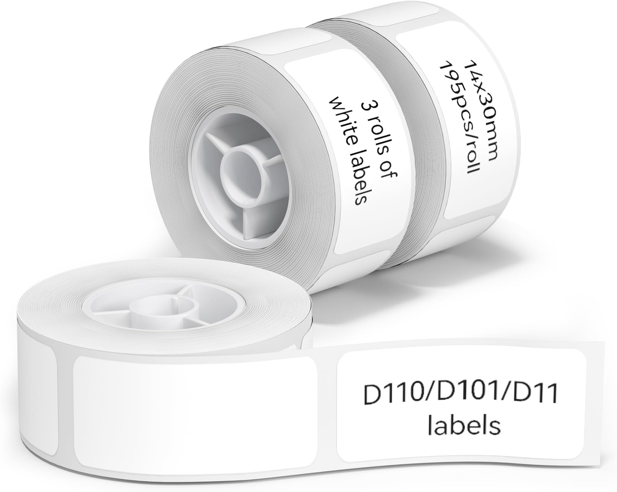 NIIMBOT 3 Rolls Label Maker Tape Thermal Paper 0.55" x 1.18"(14×30mm