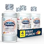 Pedialyte Electrolyte Water with Zero Sugar | Hydration with Key Electrolytes | Great Hydration Low in Calories | Fruit Punch, 1 Liter, Pack of 4
