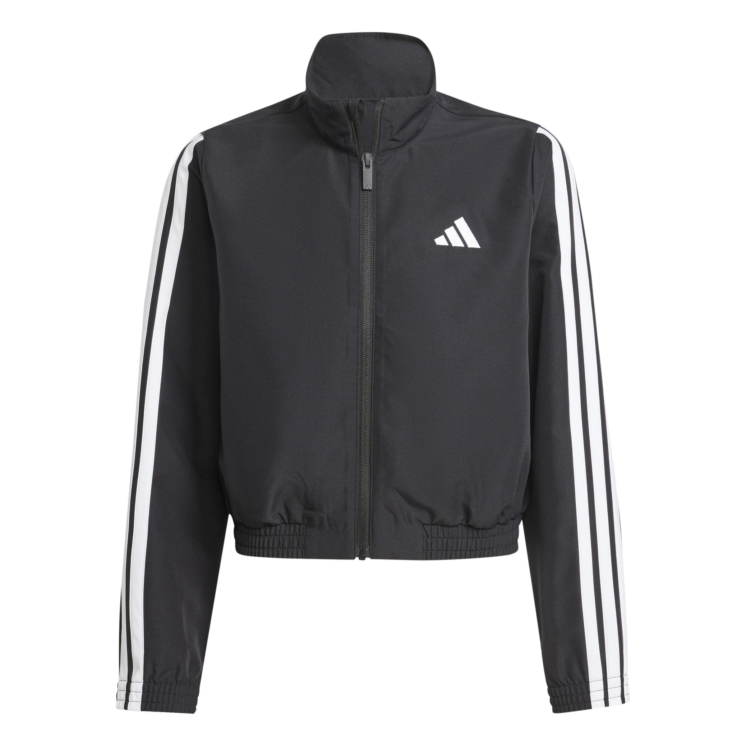adidas Girl's ESSENTIALS CLIMACOOL JACKET, black/white, 11-12 Years