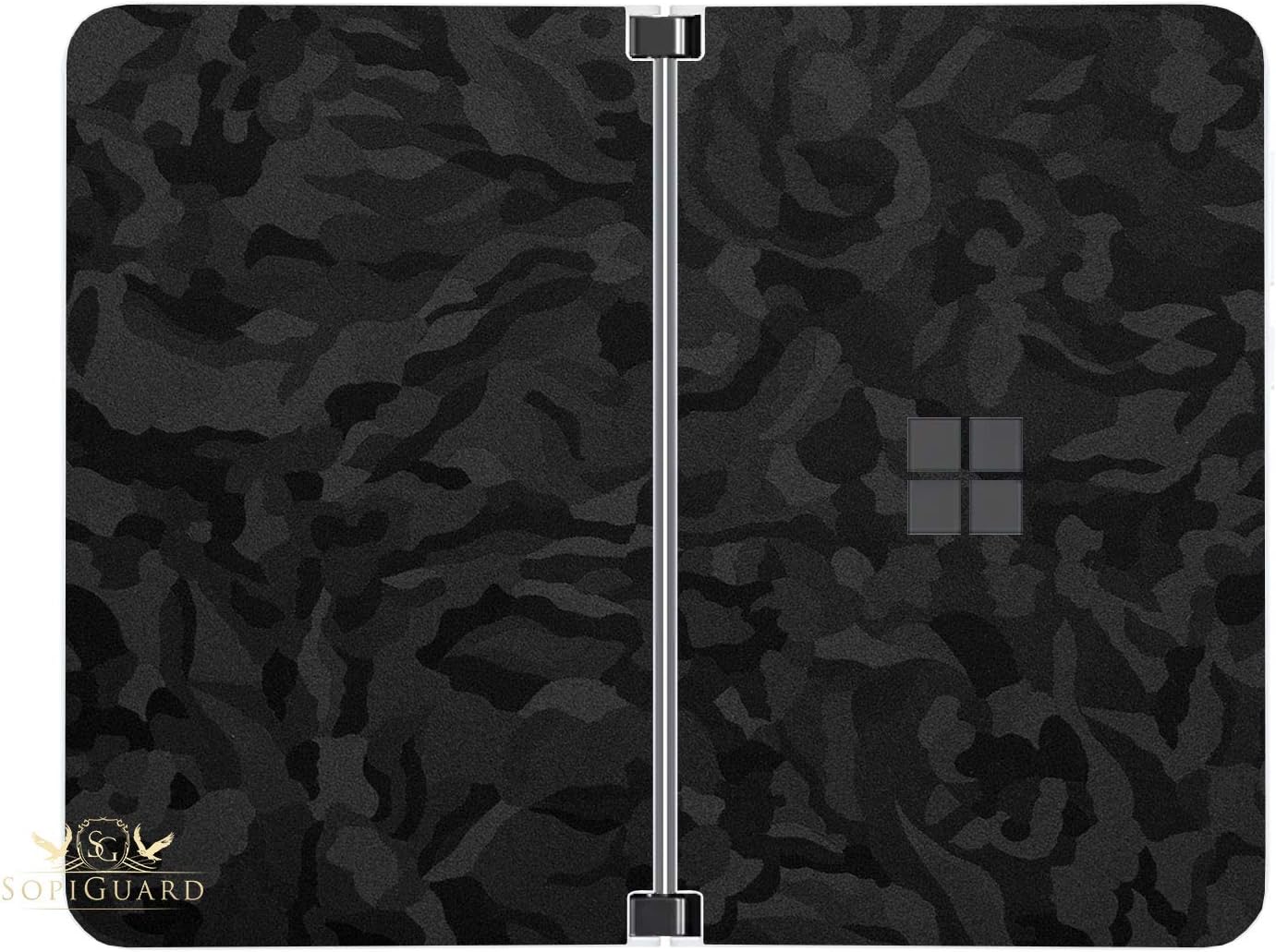 SopiGuardSticker for Surface Duo Phone Edge-to-Edge Precision Vinyl Skin Wrap (Camo Black)
