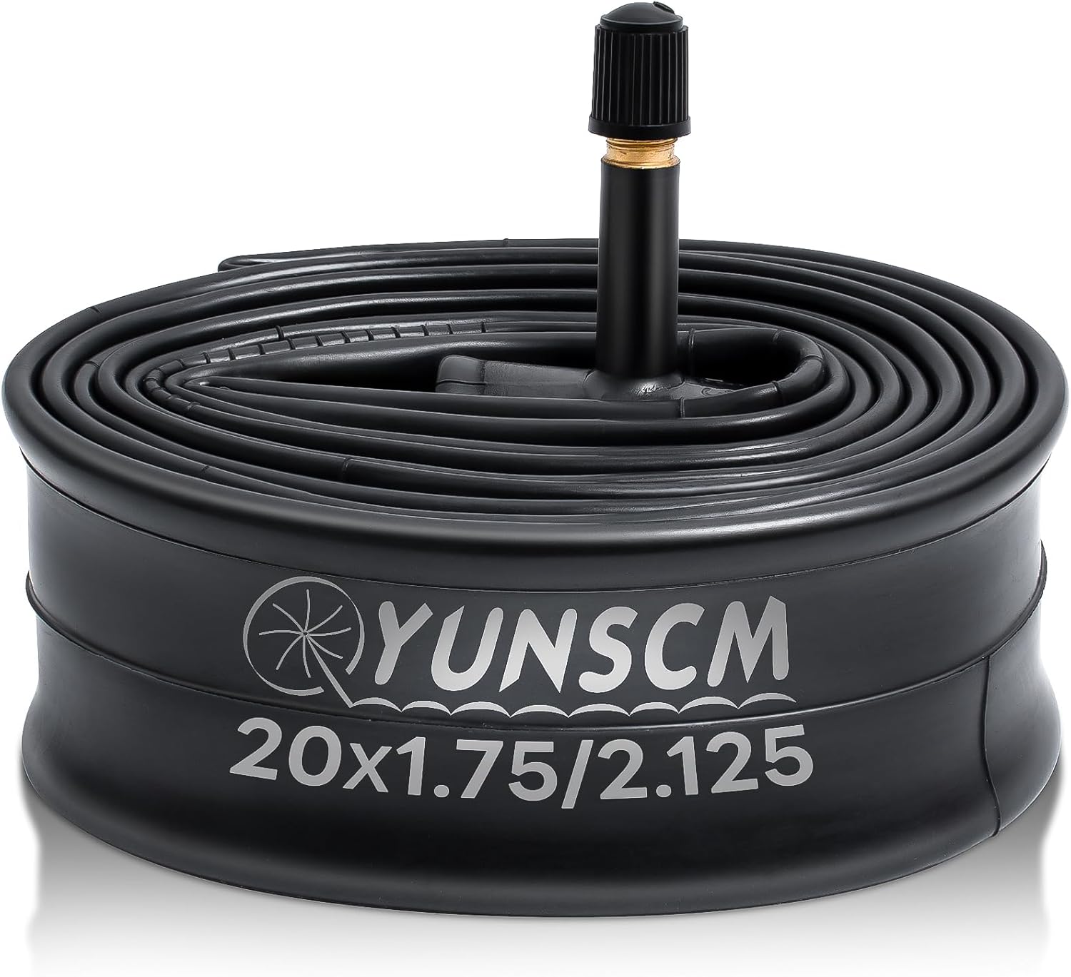 YUNSCM 20" Bike Tube 20x1.75/1.95/2.10/2.125 AV32MM Schrader Valve 20" Bicycle Tube Compatible with 20 x 1.75 20x1.90 20 x 1.95 20x2.0 20 x 2.10 20 x 2.125 Bike Bicycle Tire Tube