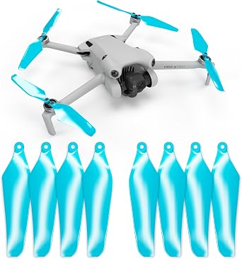 Master Airscrew Bundle - Super Stealth Propellers for DJI Mini 4 Pro & Mini 3 Pro - Electric + Blue