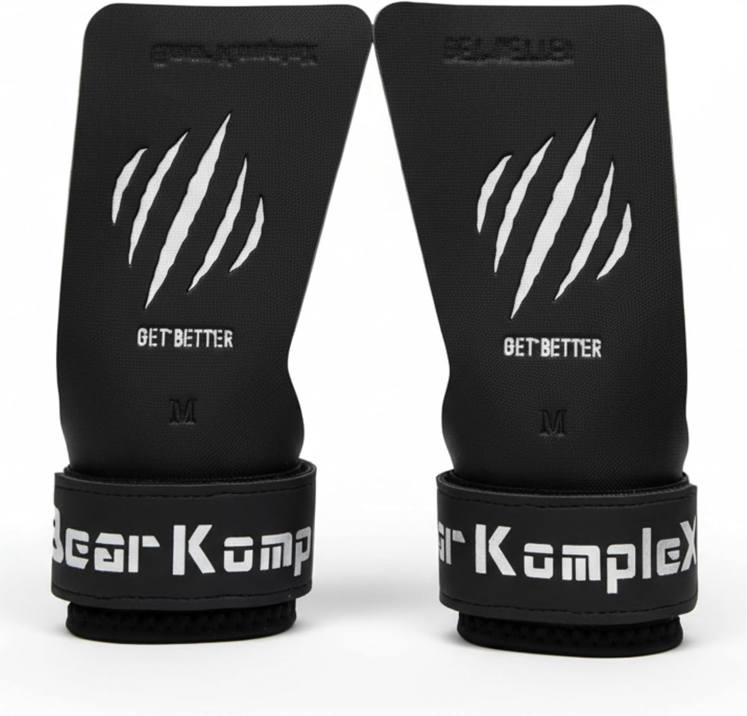 Bear KompleX Black Diamond No-Hole Grips: Lightweight Cross Training & Weightlifting Hand Grips for Pull-Ups, Deadlifts, Gymnastics