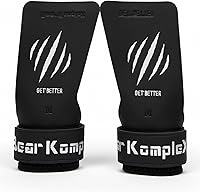 Bear KompleX Black Diamond No-Hole Grips: Lightweight Cross Training & Weightlifting Hand Grips for Pull-Ups, Deadlifts, Gymnastics