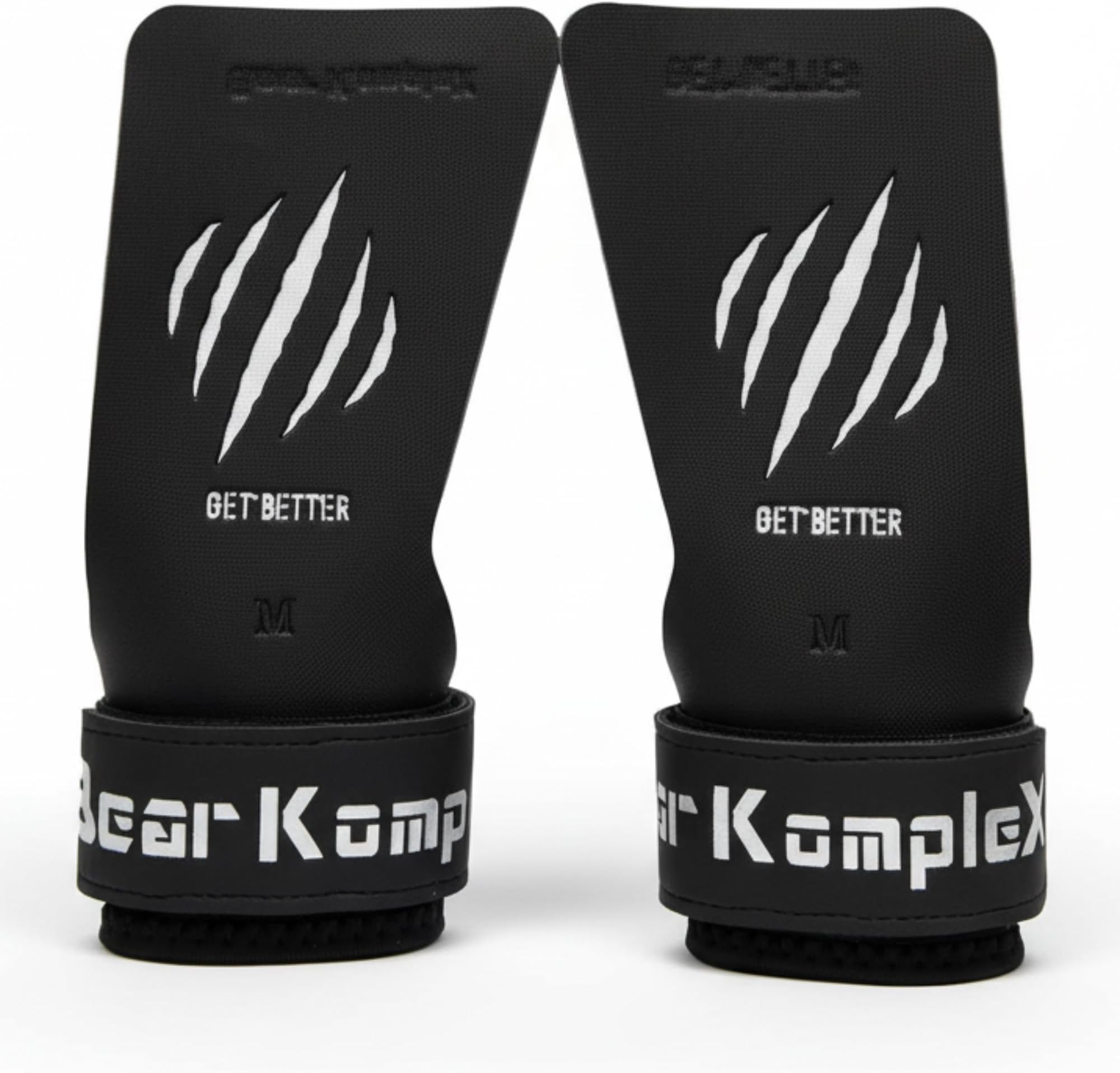 Bear KompleX Black Diamond No Hole Hand Grips, Use for Pull-ups, Weightlifting, WODs with Wrist Straps, Comfort and Support, Hand Protection from Rips and Blisters for Men and Women (Medium)