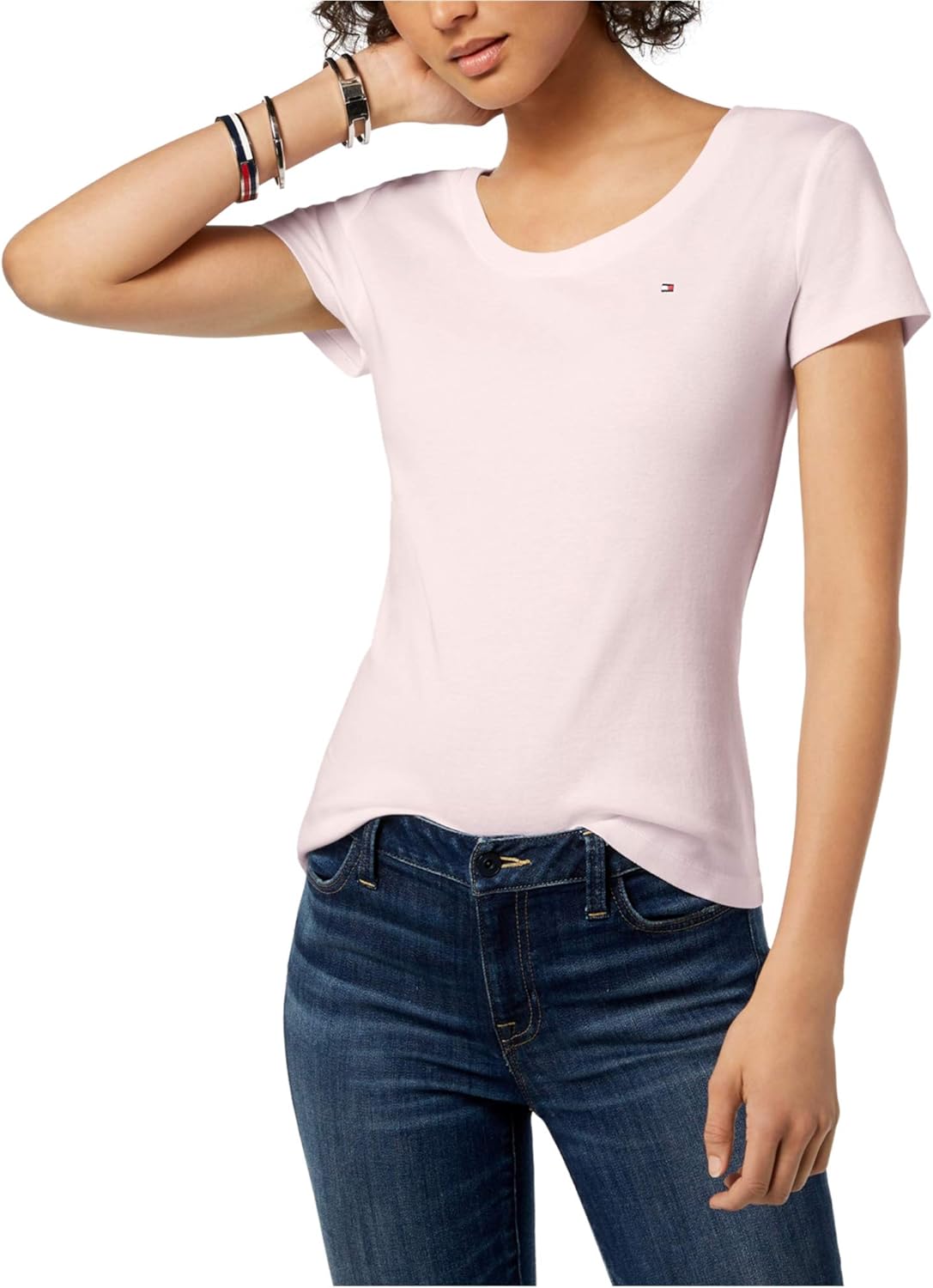 Tommy Hilfiger women's classic crew neck cotton t-shirt