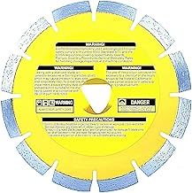 6" Early Entry Green Concrete Soff-Cut Yellow Diamond Blade fits Tomahawk 6 inch Green Concrete Saw TFS6H