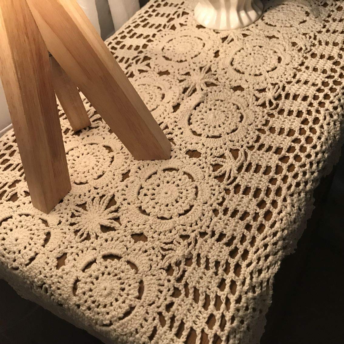 Camino De Mesa Rectangular De Encaje Beige 28 X 109 Cm Color Nombre Del Diseño | Meses Sin Interés