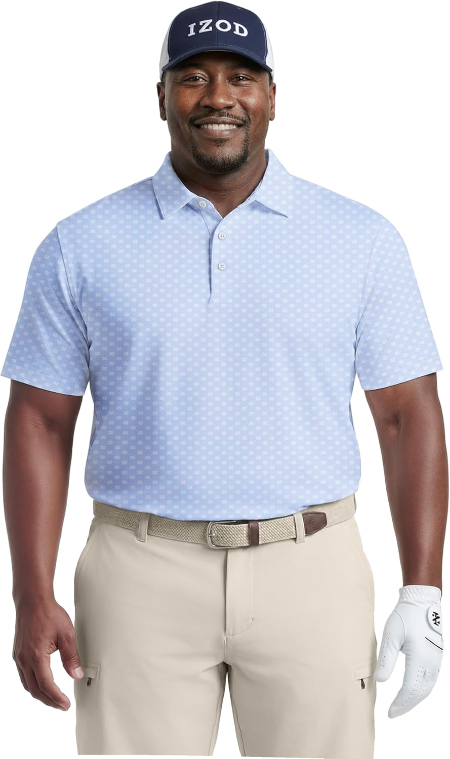 Izod Mens Big and Tall Swingflex Elite Short Sleeve Golf Polo