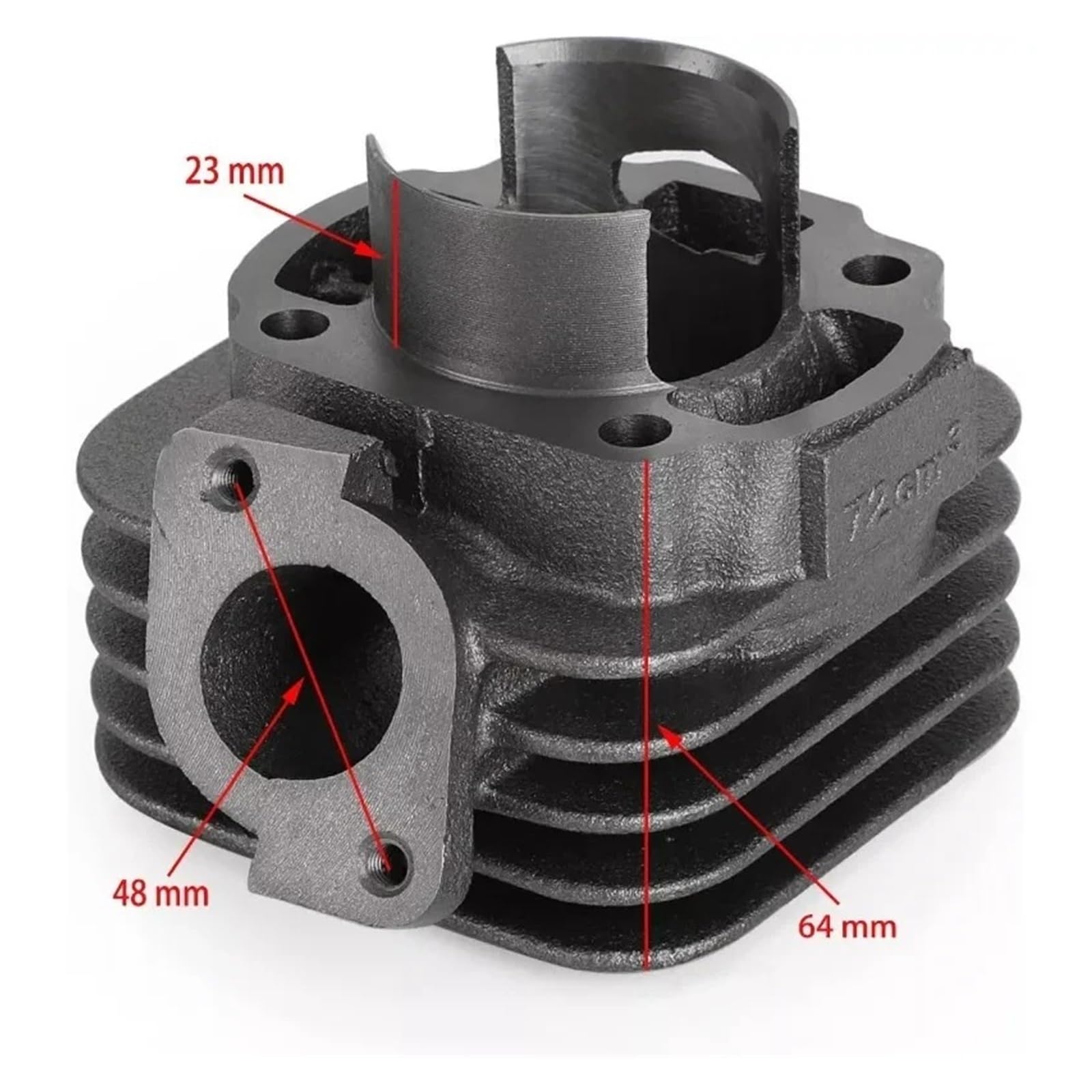 Cilindro Pistone Kit Per 1E40QMB JOG50 Per KEEWAY