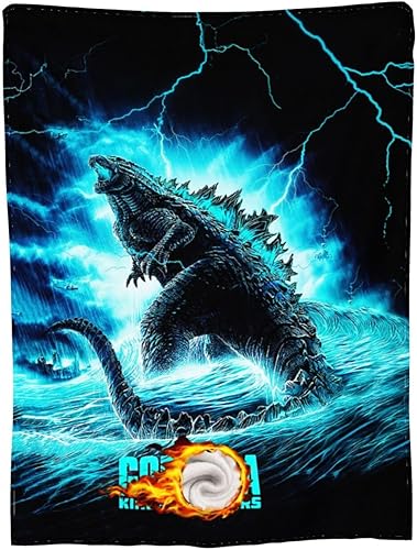 Miniatura 3 de EOHAGV Manta de dinosaurio de anime, manta de monstruo con impresión 3D de franela A-50 x 40 pulgadas