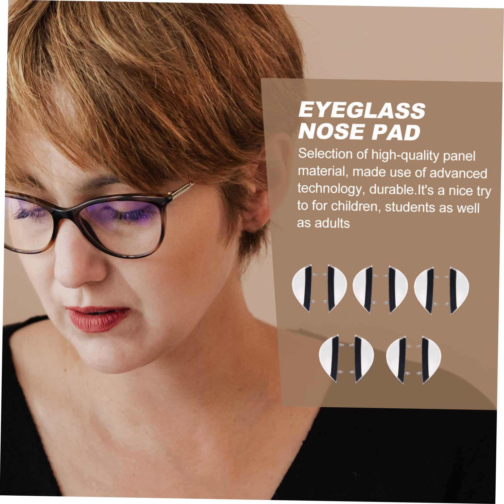 GLEAVI 30pares Almohadillas Nasales Antideslizantes Para Gafas De Soporte Panel Cómodas y Duraderas Para Uso Diario y Actividades Al Aire