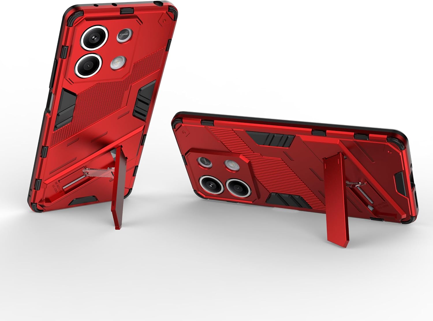 Compatible with Xiaomi Poco X2 / POCO X2 Special Edition Bracket Shell,Compatible withmi K30 Kickstand (Hard PC+TPU) 2 in 1 Phone Case Cover Red image 3
